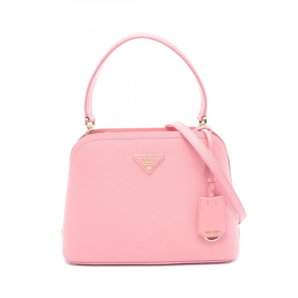 Prada Matinee Bag SAFFIANO CUIRC Handbag Leather Pink